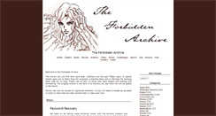 Desktop Screenshot of forbiddenarchive.com