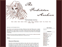 Tablet Screenshot of forbiddenarchive.com